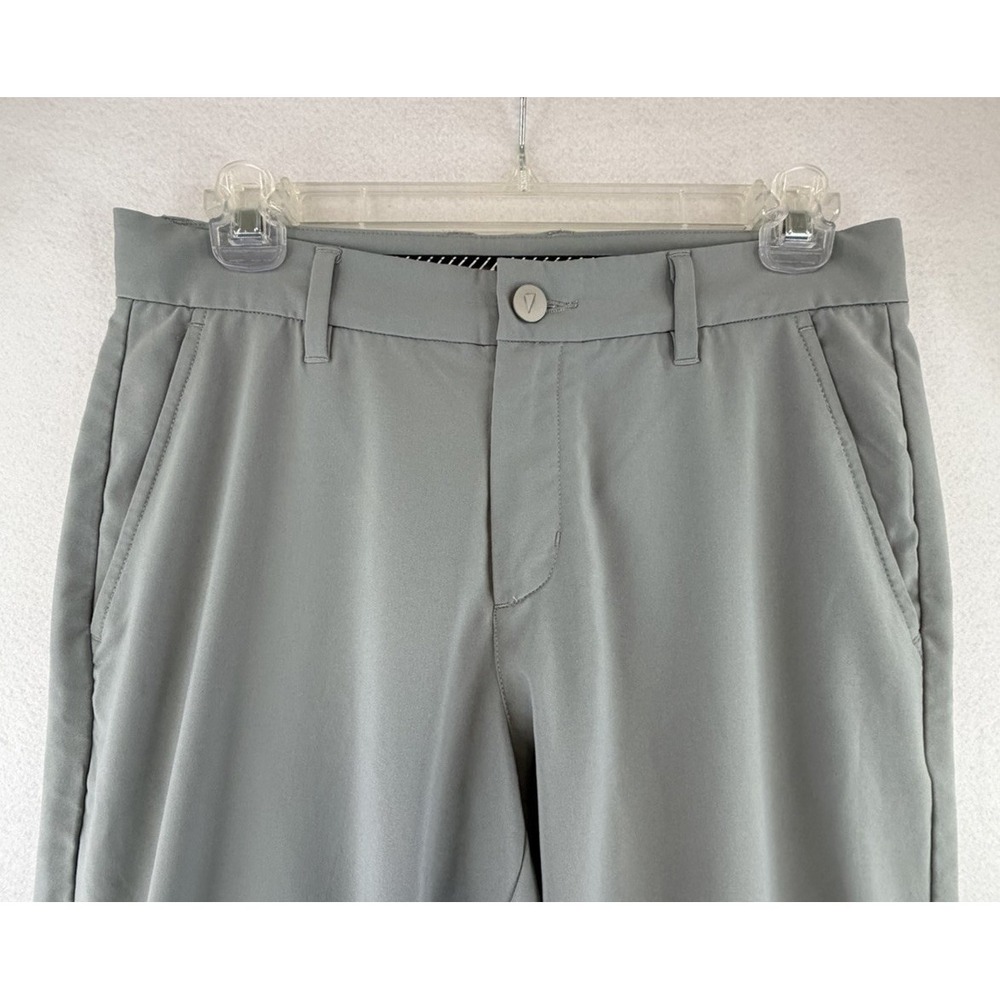Primo Jogger Pants Mens 30 Regular (30x30) Gray Tapered Ankle Zip Golf Stretch
